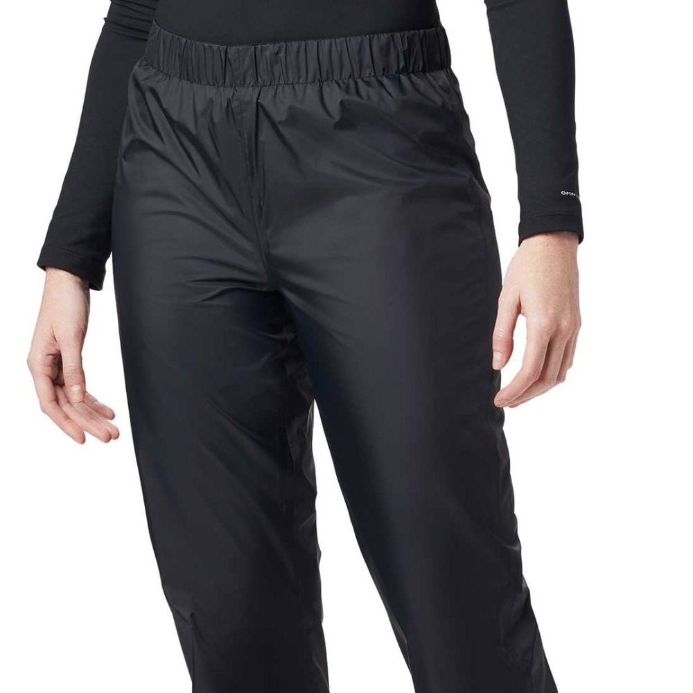 Large Black Columbia Women's Storm Surge Rain Pants